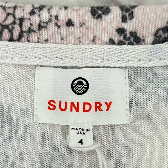 Sundry Python Snake Print Sweater Pullover Sweatshirt Colorful Pink Gray XL NWT - Picture 7 of 13